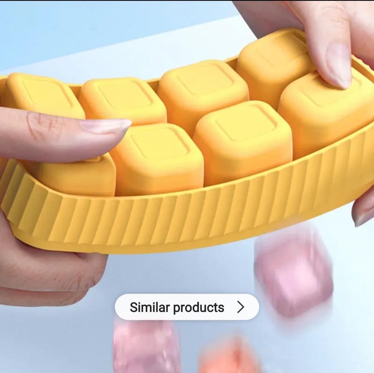 Mini Silicone Ice Cube Tray with Lid