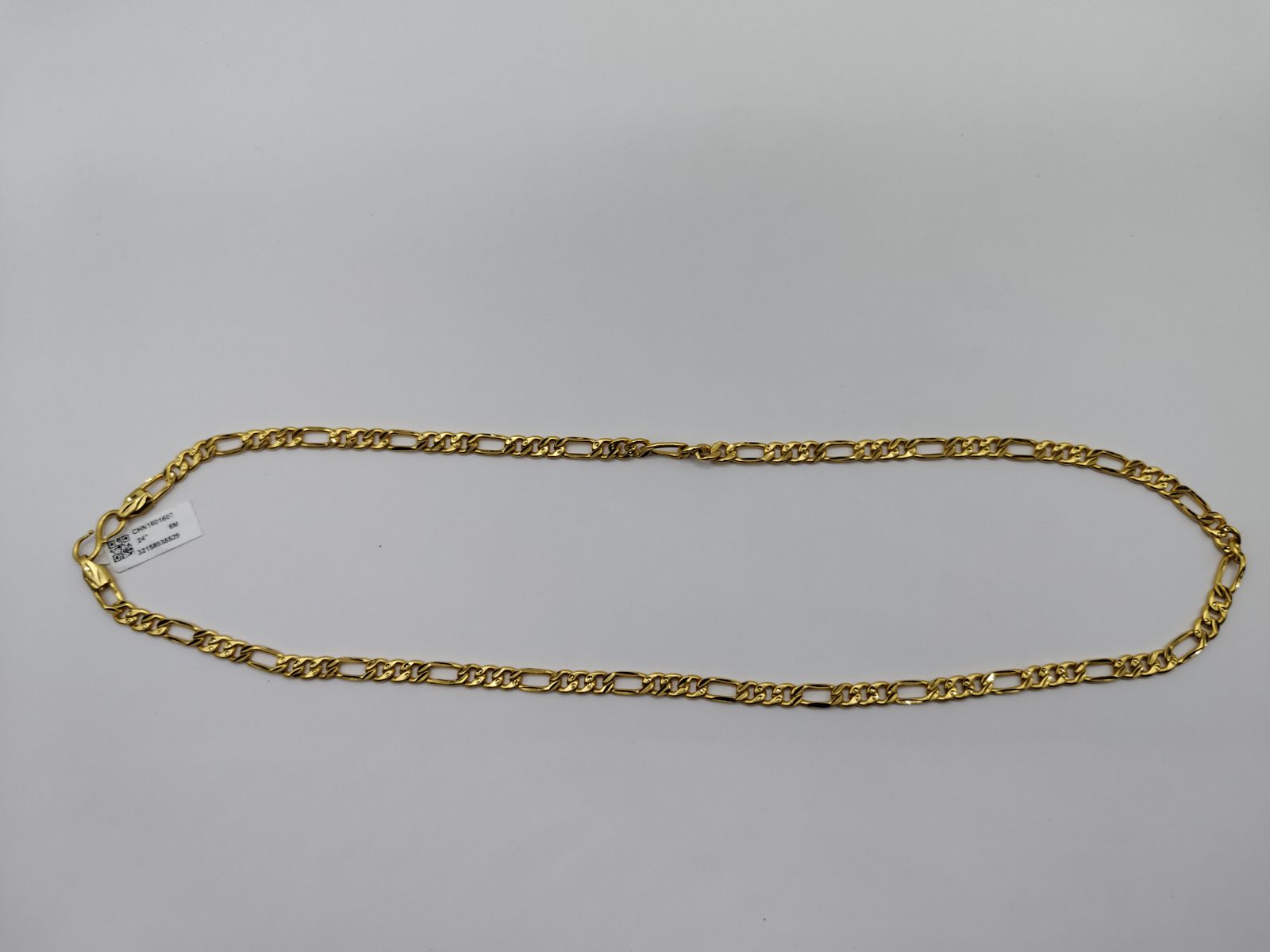 Gold-Finish Figaro Link Chain
