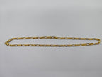 Gold-Finish Figaro Link Chain
