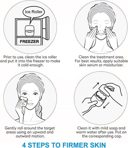 2 in 1 Upgraded Ice Roller For Face and Eyes, Neck and Body