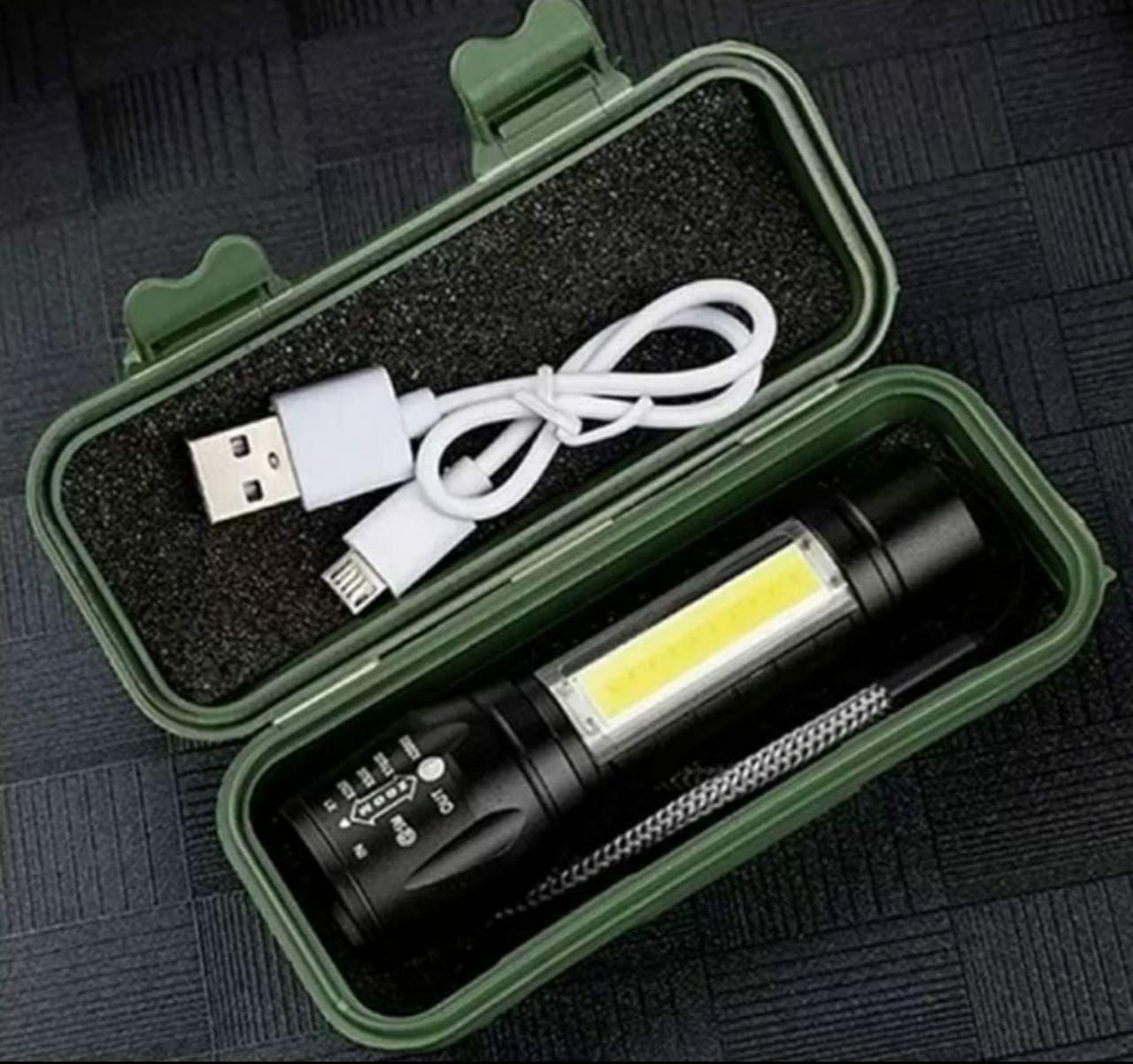 Mini USB Rechargeable Torch Light Super Bright Pocket