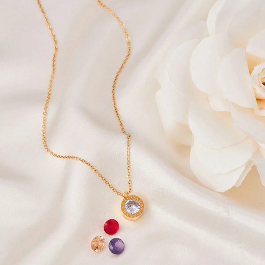 Cubic Zirconium Studded Necklace