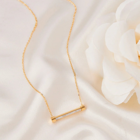 Shell Bar Pendant Necklace