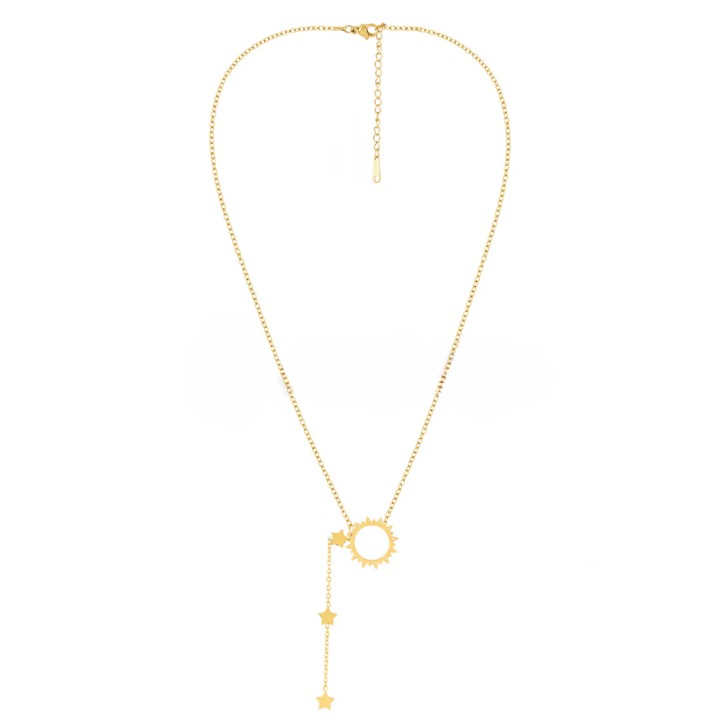 Layered Star- Sun Pendant Necklace