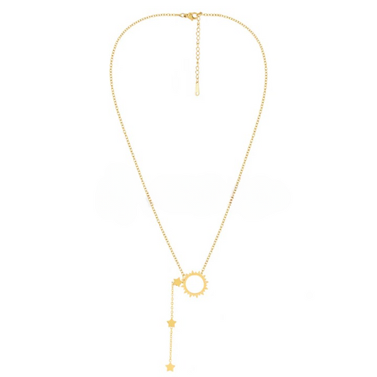 Layered Star- Sun Pendant Necklace