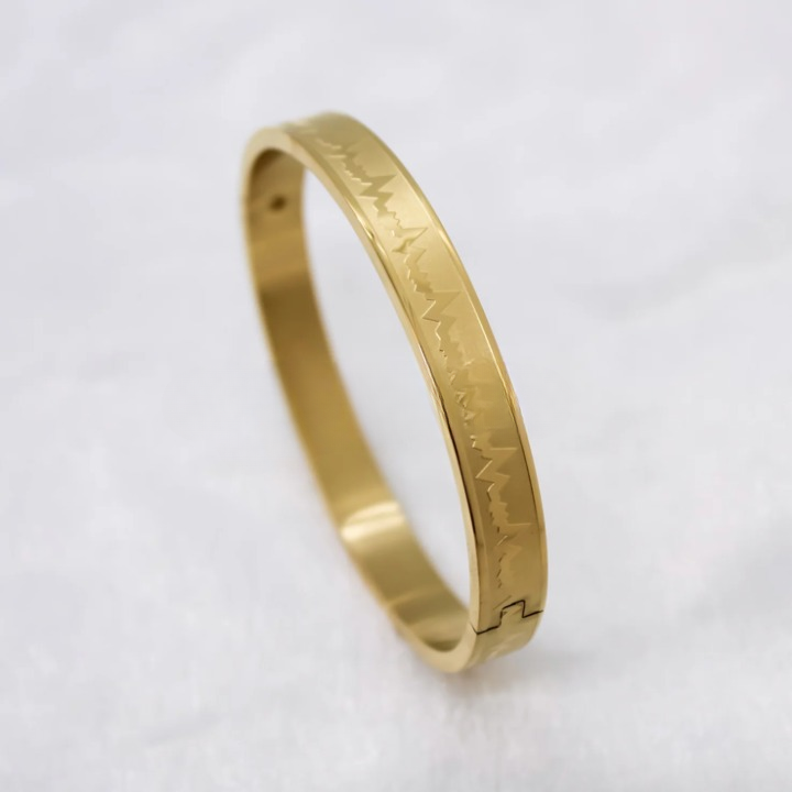 Heartbeat Lifeline Men's Bracelet