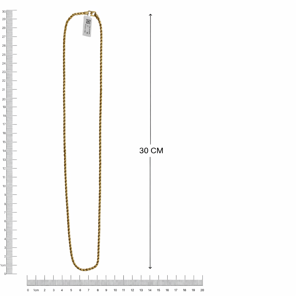Elegant Gold-Tone Rope Chain