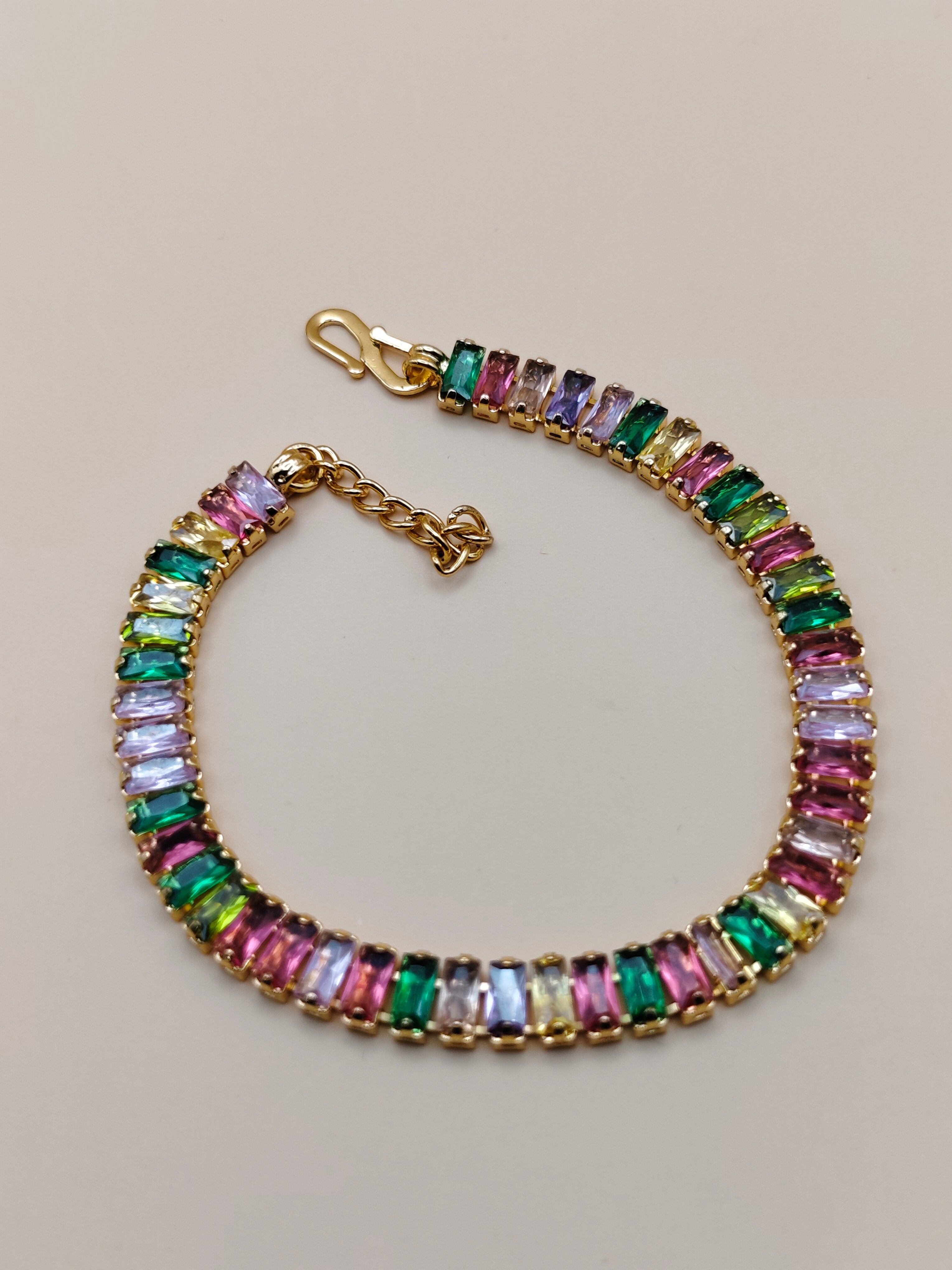 Eternal Rainbow Stone Designer Bracelet