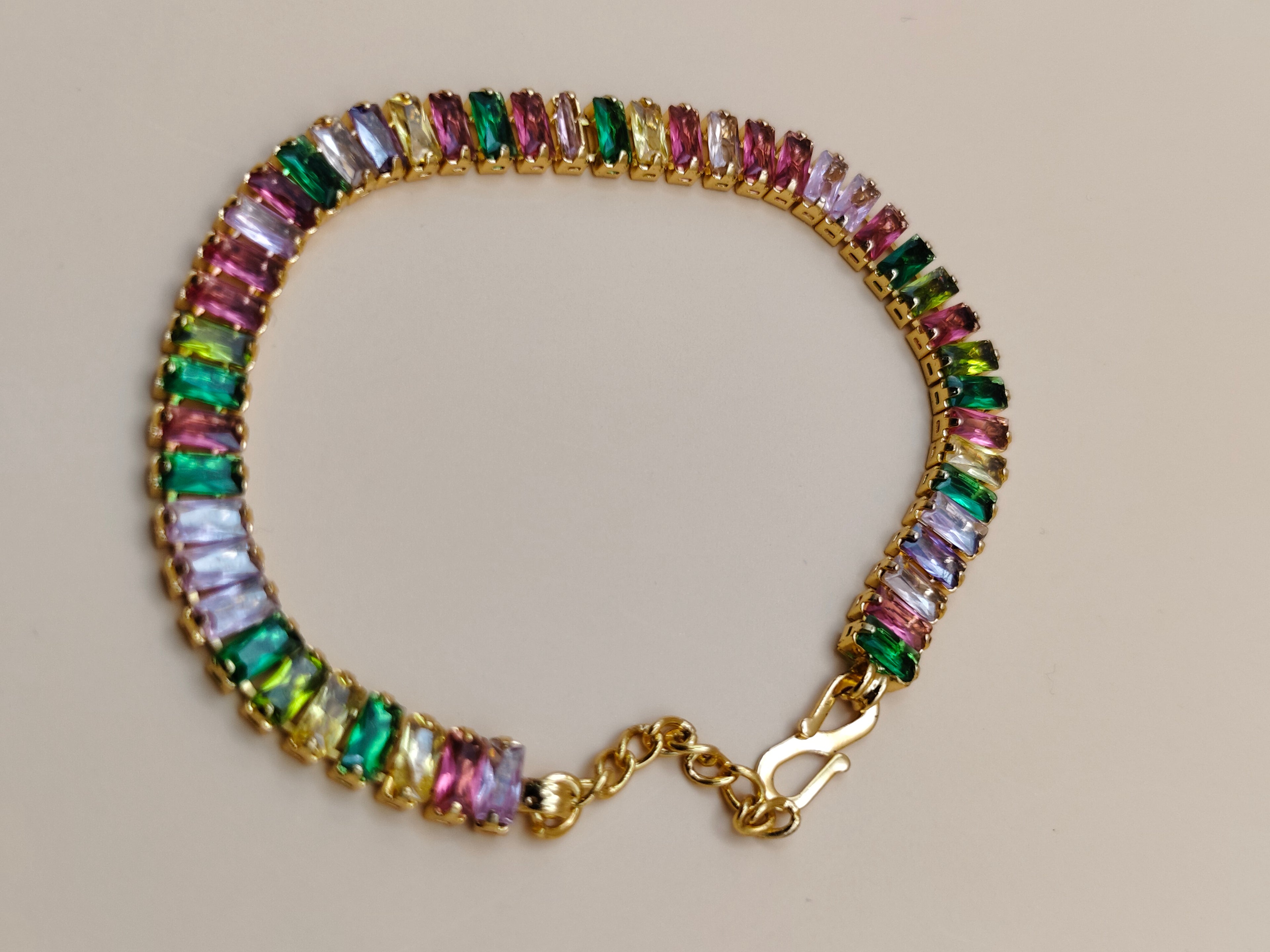 Eternal Rainbow Stone Designer Bracelet