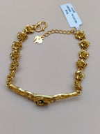 Elegant circular motif design with crystal detailing