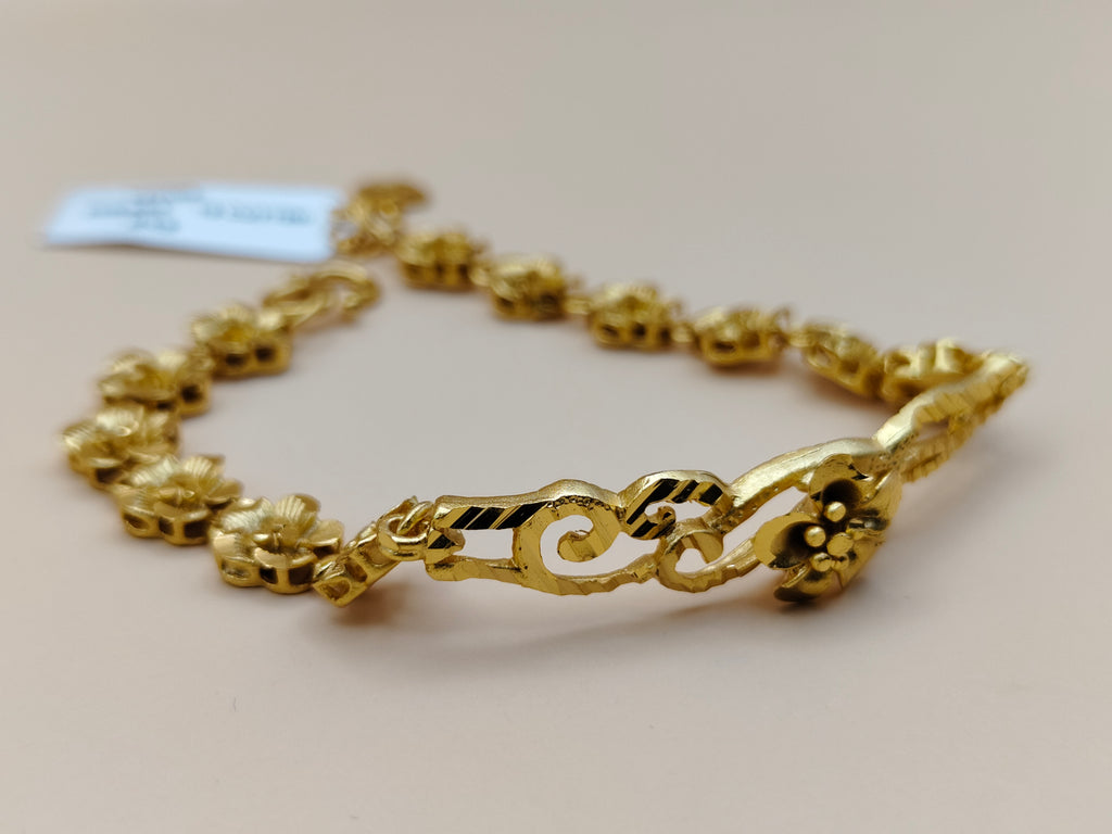 Elegant circular motif design with crystal detailing