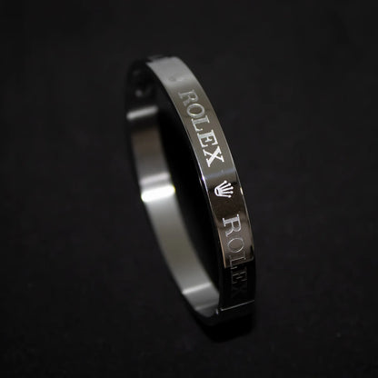 Royal Crown Silver Men's Bracelet