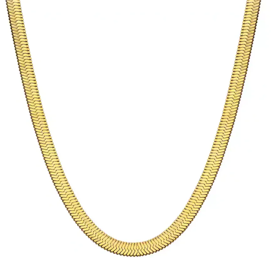 Gold Snake Necklace Chain For Women and Girls