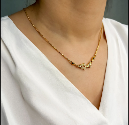 Sparkling Diamond Star Necklace For Women