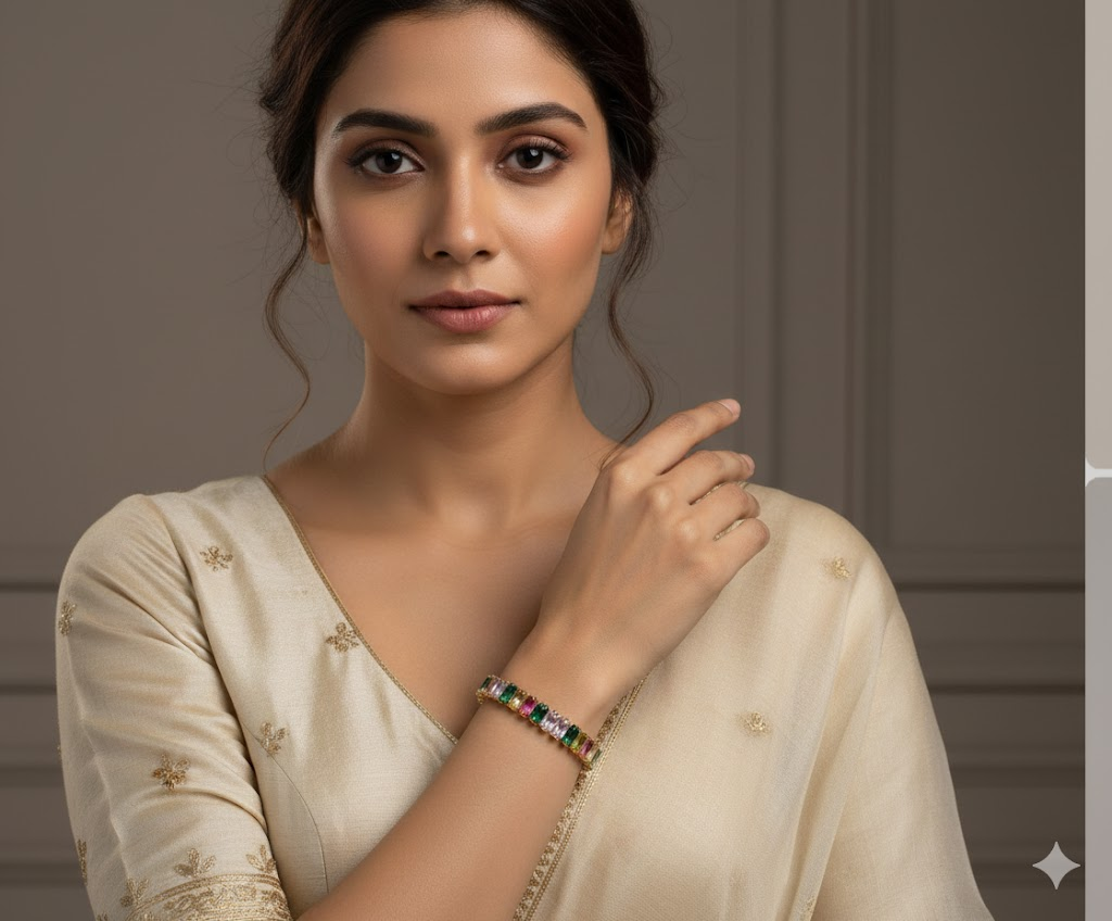 Eternal Rainbow Stone Designer Bracelet