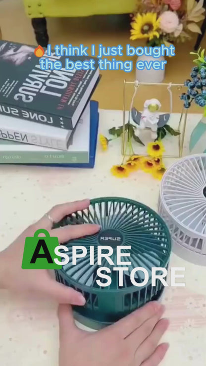 Powerful Rechargeable Table Fan