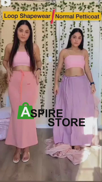 Mehrang Lycra Saree Shapewear Petticoat for Women