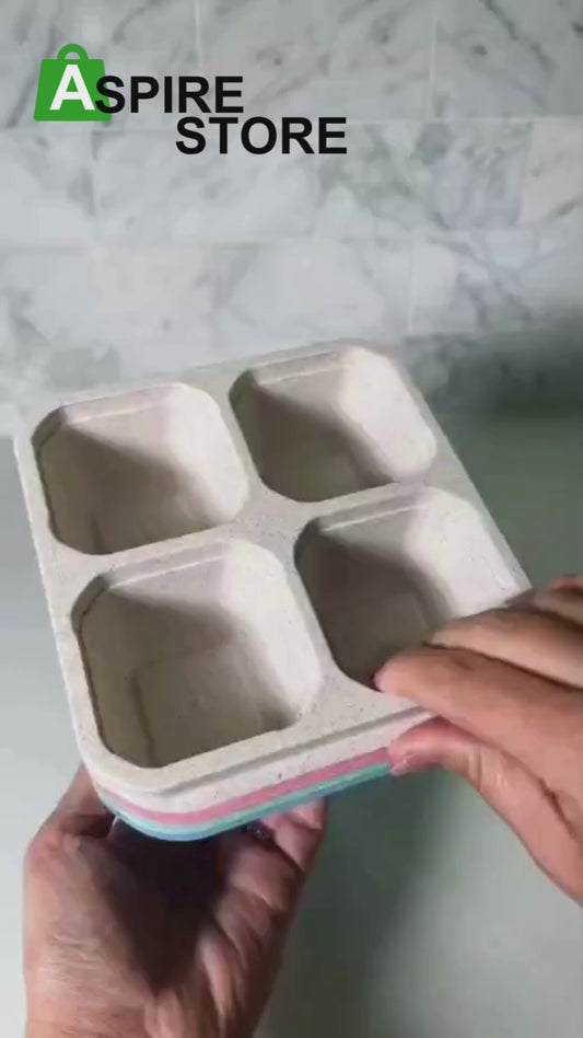 4 Cube Containers Pack of 4