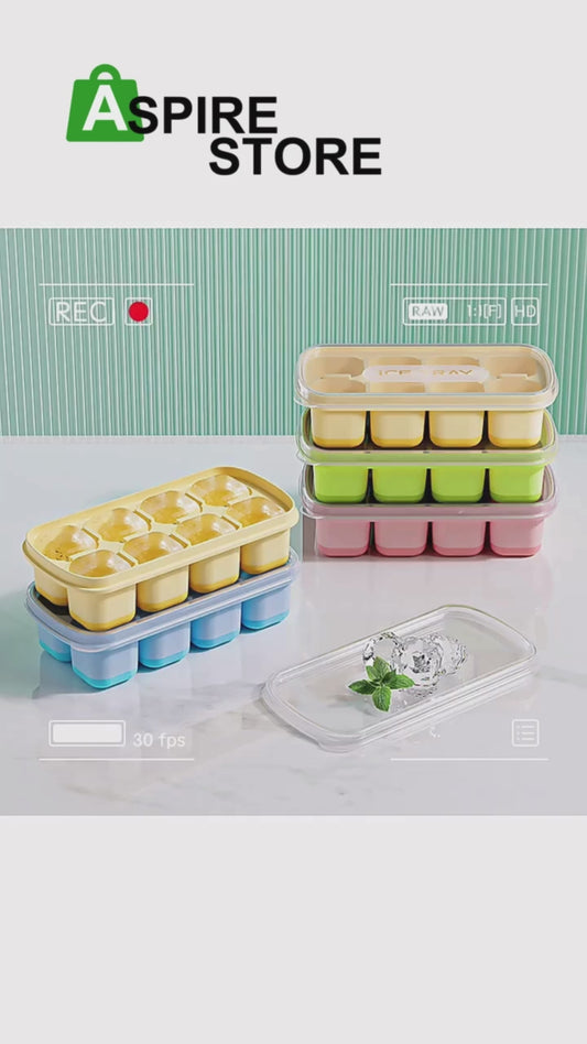 Mini Silicone Ice Cube Tray with Lid