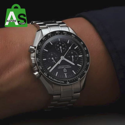 BD Men Silver Stainless Steel Strap Watch