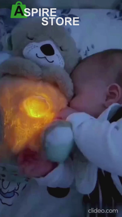 Breathing Teddy Bear with Soothing Music, Comfort Plush