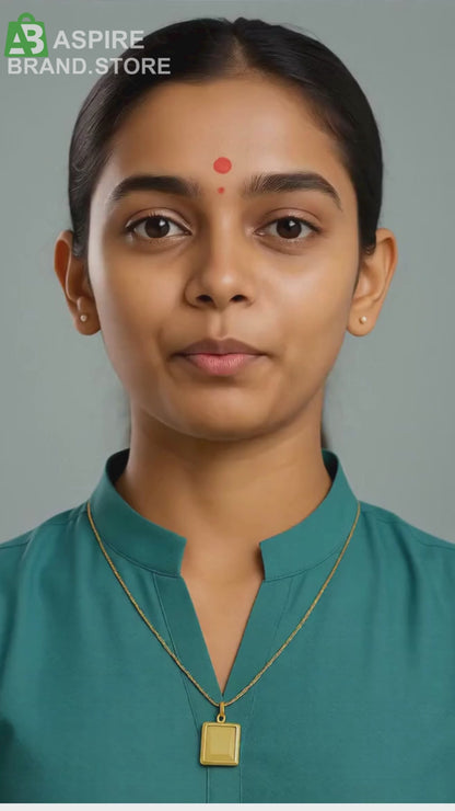 Rectangle Pendant Necklace