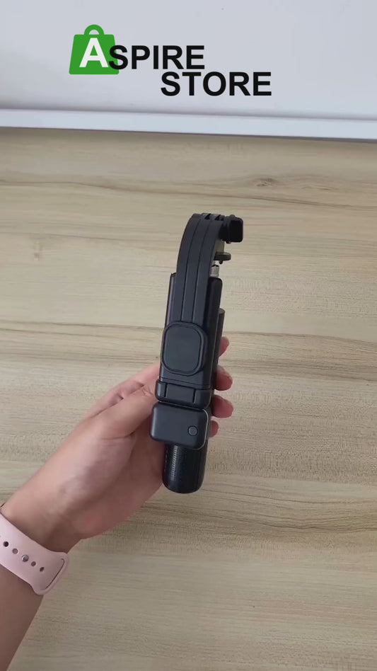 Extendable Flash 3-in-1 Selfie Stick Tripod with Bluetooth Remote