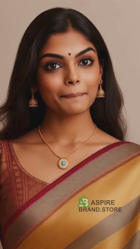 Round Evil Eye Pendant Necklace